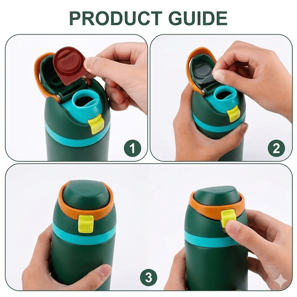 Replacement Stopper & Seal Ring Compatible with Owala FreeSip 24oz/32oz - 3 Pack BPA-Free Silicone Plug & Gasket Kit + Screwdriver