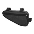 thumbnail image 1 of fastboy Mountain Bicycles Front Tube Frame Storage Bag Road Bikes Anti-scratched Triangular Pouch Keys Cellphone Saddle Holder Black 1Set, 1 of 6