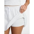 thumbnail image 4 of No Boundaries Cozy Sleepwear Cami and Skort Set, 2-Piece, Women’s and Women’s Plus XXS-3X, 4 of 5