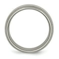 thumbnail image 3 of Titanium Grooved and Beaded Edge 8mm Polished Band, 3 of 6