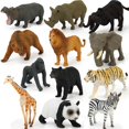 thumbnail image 2 of 12pcs/set Animals Toys For Kids Simulation Animal World Zoo Model Figure Action Set Cartoon Simulation Animal, 2 of 3