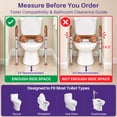 thumbnail image 4 of KEKOY Toilet Seat Riser for Seniors, Raised Toilet Seat with Handles, FSA HSA Eligible 400lb Elevated Toilet Risers, Tool-Free Assembly with Adjustable Height & Width, 4 of 10