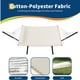 thumbnail image 3 of Heavy-duty double hammock con stand y padded cotton detachable pillow, 450 lb capacity, off-blanca, 3 of 7