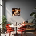 thumbnail image 2 of ZHONGYUTONG Coffee Canvas Wall Art Coffee Cup Bean Picture Kitchen Painting Dining Room Decor Artwork Framed (12.00" x 12.00"), 2 of 5