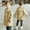 Khaki#1, variant on Fesfesfes Childrens Solid Color Button Up Windbreaker Casual Big Boys Coat with Pockets Mid Length Jacket Lightweight Long Sleeve Outerwear for Kids(Brown#2,14 Years)