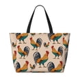 thumbnail image 2 of Naloa Rooster Large Capacity Beach Bag, Waterproof Sandproof Beach Swim Pool Bag Tote Bag for Women, 2 of 7