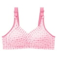 thumbnail image 2 of gakvbuo Plus Size Bras for Woman Post-Surgery Bra Full Coverage No Underwire Bra Seamless Push Up Bra Underwear Wirefree Bralette Minimizer Bra, 2 of 3