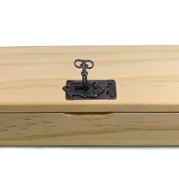 QIFULL Jewelry Box Latches Black Alloy Hook Locks for Vintage Wooden Box Durable Use