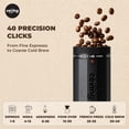 thumbnail image 6 of Ceving Manual Coffee Grinder, Stainless Steel Burrs, 60g Large Capacity, 40 External Settings, High‑Precision, Food‑Grade Plastic Body, Cosmo Black, 6 of 11