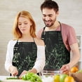 thumbnail image 5 of Math Equations Glowing Green Pattern Apron-Garden Aprons for Women with Pockets-Cotton Linen Waterproof Kitchen Cooking Gardening Aprons Adjustable for Kitchen,Cooking,BBQ and Salon 33x27 Inch, 5 of 7