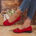 thumbnail image 4 of Wensltd Women Comfy Shoes Wide Width Pointed Toe Low Heel Shoes for Daily Casual Wear, 4 of 9