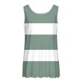 thumbnail image 5 of Liquidation Staron Débardeurs pour Femmes Coupe Ample Sans Manches Fluides Blouses Rayées Printemps Été Tendance Col Rond Basique Décontracté Chemises Douces Débardeurs, 5 of 5