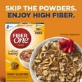 Fiber One Honey Clusters Breakfast Cereal, Fiber Cereal Made with Whole Grain, 17.5 oz