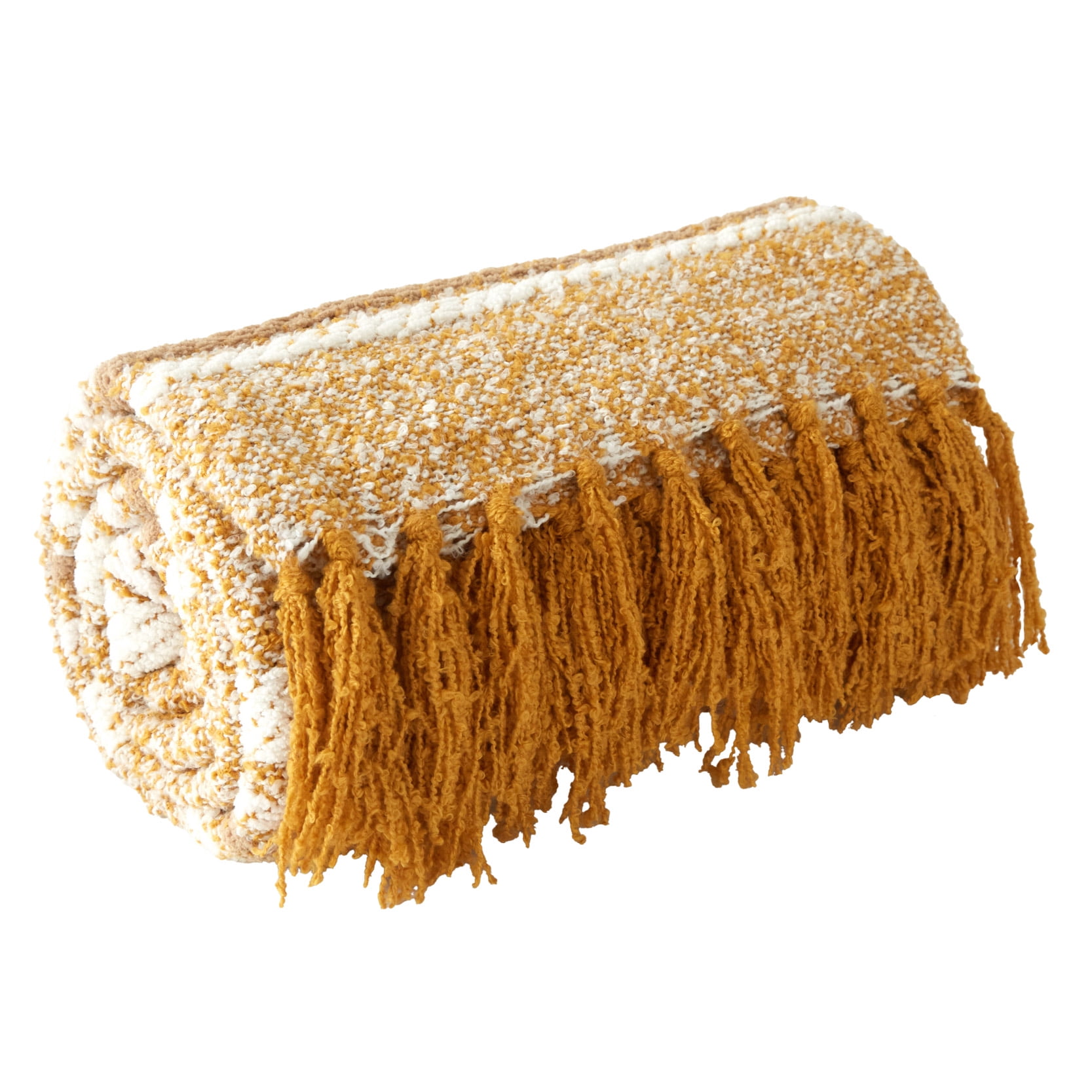 Beautiful Yellow Cozy Chenille Throw by Drew Barrymore