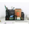 thumbnail image 5 of TSY TOOL Mesh Pencil Holder with Storage Baskets, Black, 2 Pack, 5 of 6