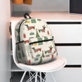 thumbnail image 5 of Honeii Christmas Dachshund Dog Print School Backpack,Casual Lightweight Travel Rucksack Daypack,Backpacks for College High, 5 of 6