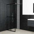 thumbnail image 4 of vidaXL Walk-in Shower Enclosure Bathroom Wall Panel Screen Tempered Glass, 4 of 20