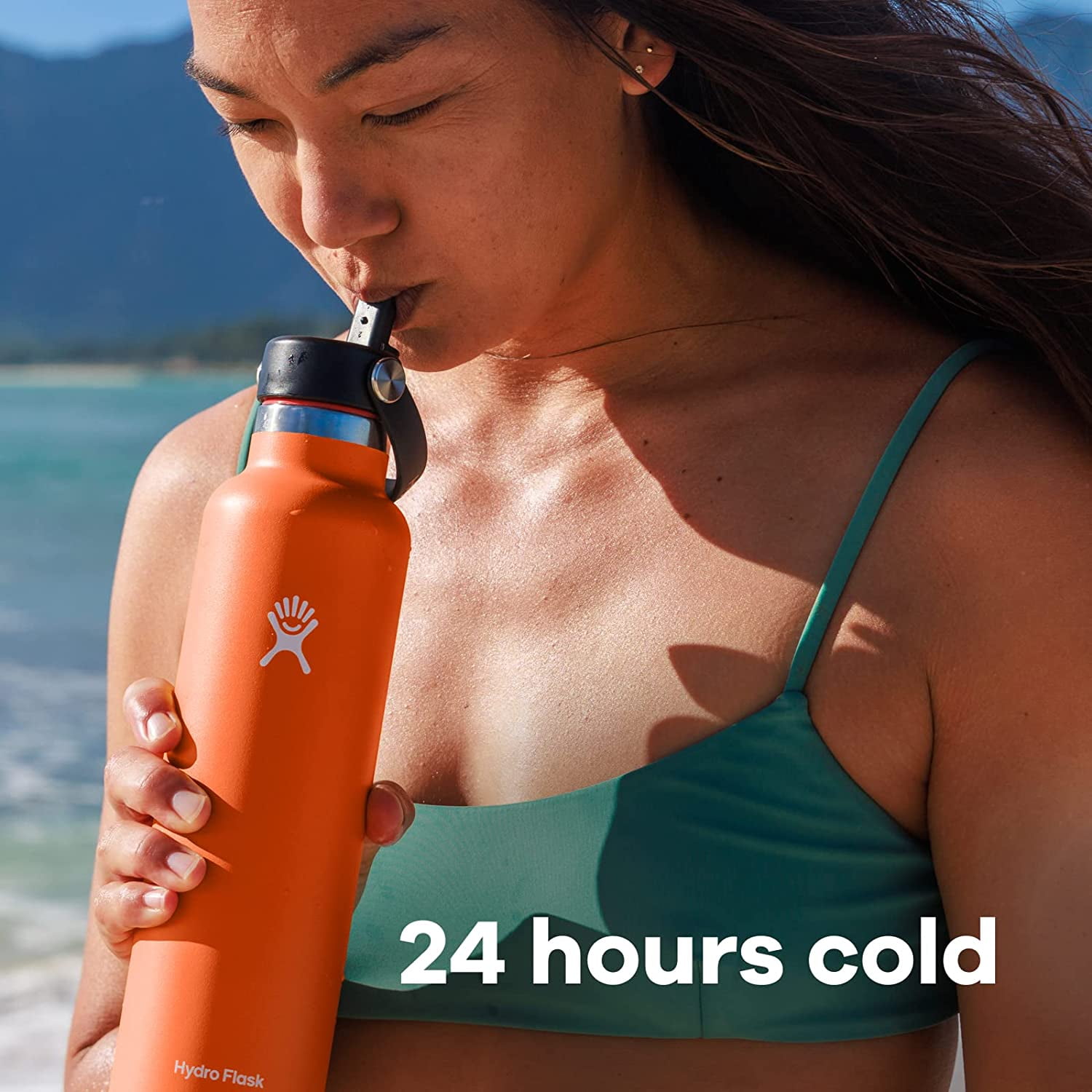 Hydro Flask 24 oz Standard Mouth Flex Straw Cap Pacific - Walmart.com