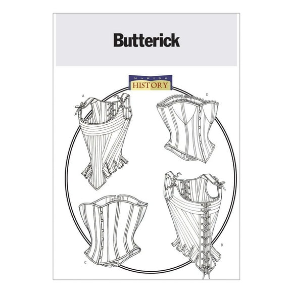 BUTTERICK PATTERNS B4254 Corsés y corsés para mujer Talla 12-14-16