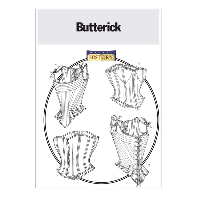 BUTTERICK PATTERNS B4254 Corsés y corsés para mujer Talla 12-14-16