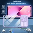 thumbnail image 3 of SaniMore Silde Camera Case for iPhone 11 Pro 5.8", Rugged PC & Soft TPU Crystal Clear [Not Yellowing Technology] Shockproof Protective Cover for iPhone 11 Pro Women Men, Purple, 3 of 6
