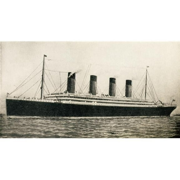 The 46 328 Tons Rms Titanic of The White Star Line Poster Print, 20 x 10