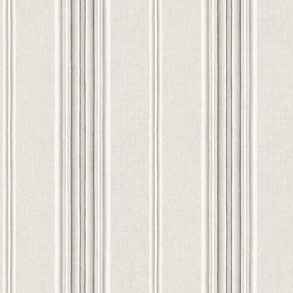 Chesapeake Calvados Grey Linen Stripe Wallpaper