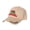 Khaki, variant on Classic California Republic Bear Embroidered Color Block Trucker Hat Unisex Adjustable Cotton Breathable Fashion Cap for Travel Daily Wear