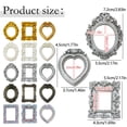 thumbnail image 3 of Vintage Mini Picture Frames Small Baroque Antique Resin Jewelry Frame Miniature Rectangle Display Table Wall Hanging Frames DIY Photo Holiday Party Wedding Decoration for Christmas, 3 of 9