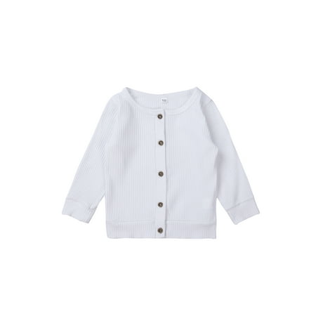 

Yejaeka Children Baby Girl Boy Knitted Sweater Cardigan Tops Outfit Colorful Tees