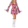 thumbnail image 2 of Conjunto de disfraz de flor de moda para mujer, vestido acampanado maravilloso, vestido elegante, ropa METRO Baoblaze Traje Hippie Mujeres Adultos, 2 of 8
