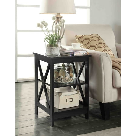 Convenience Concepts Oxford End Table with Open Shelf Storage