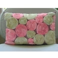 thumbnail image 3 of Pink Standard Pillow Cases with Zipper, Ribbon Ivory and Light Pink Rose Flower Standard Pillow Shams, 20x26 inch (50x65 cm) Silk Standard Pillow Shams, Modern Standard - Blossom Bloom, 3 of 4