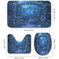 thumbnail image 3 of Fantasy Gothic Arch Floral for Bathroom Shower Curtain Sets with Rugs 4Pcs,Rustic Mid Century Spring Garden Butterfly Moon Rose Print Shower Curtains Sets (12Hooks), 3 of 8
