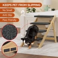 thumbnail image 4 of ShadeMart 2-in-1 Pet Stairs, 4-Step Folding Wooden Dog Ladder & Ramp for High Beds | Supports Up to 110 lbs, Non-Slip Pads, for Car, Sofa, Couch, 4 of 7