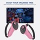 thumbnail image 5 of Empuñaduras Antideslizantes de Silicona WDOplteas para Meta Quest 3 VR Rosa, 5 of 7