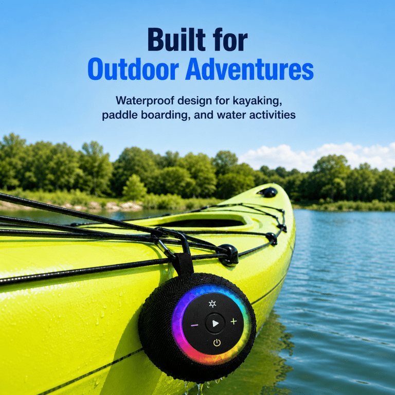 DTIRD Portable Bluetooth Shower Speaker with Suction Cup photo 8