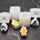 thumbnail image 3 of GOOHOCHY 4 moldes para velas navideñas con forma de casa de nieve, moldes para hacer velas, moldes para velas perfumadas DIY, 3 of 7