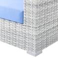 thumbnail image 6 of Modway Convene Outdoor Patio Loveseat in Light Gray Light Blue, 6 of 8