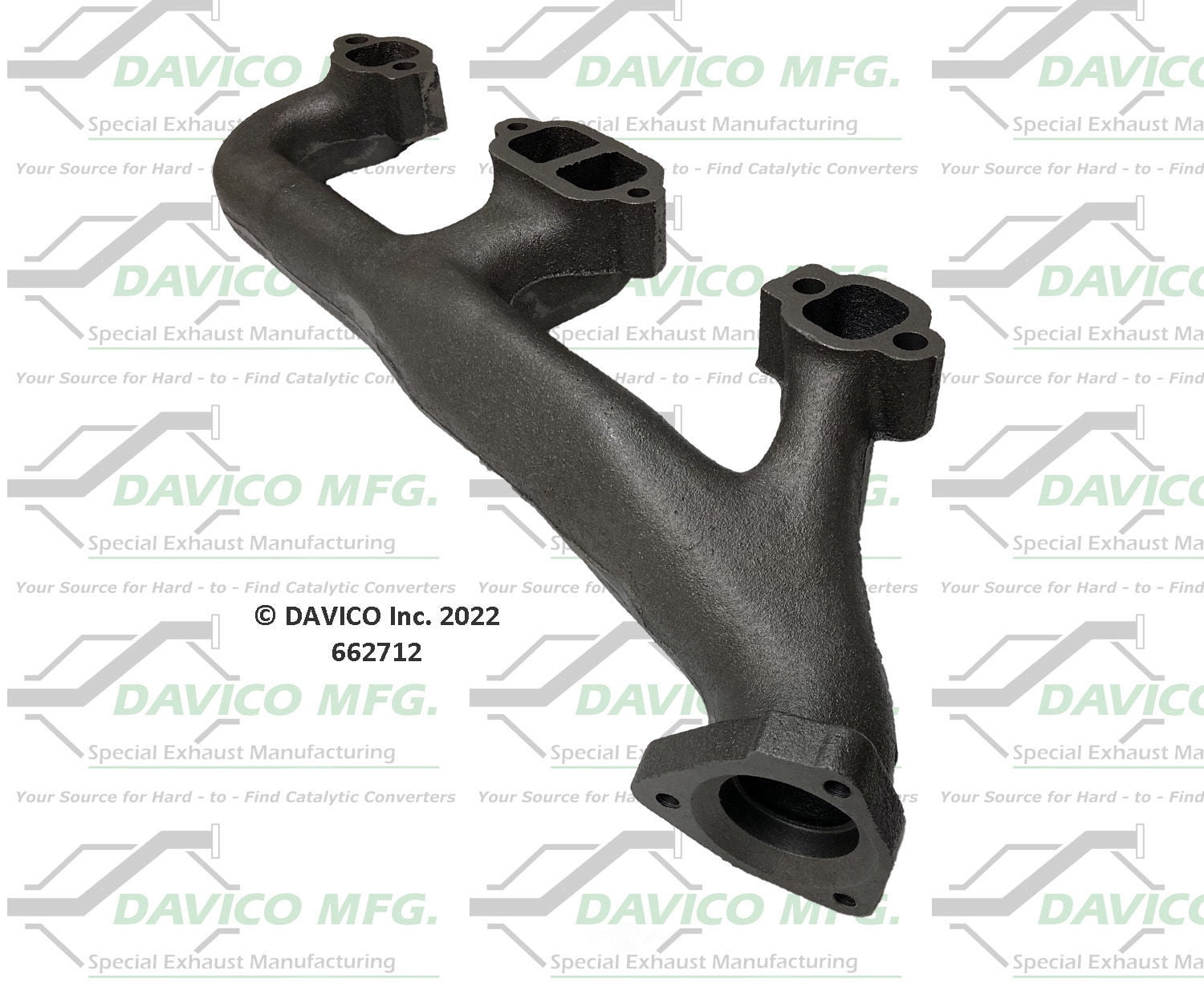 Davico Mfg 662712 Stand alone Exact-Fit exhaust manifold