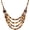 Necklace SL13-040, variant on Vintage Retro Wooden Beaded Multi Layered Long Necklace, Irregular Unique Shape Beads, Monochrome Style Women's Jewelry, Holiday Accessories