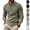 #01 Army Green, variant on Men's Vintage V-Neck T-Shirt Linen Pirate Medieval Viking Gothic Tops Shirts Long Sleeve, Casual, Breathable ,M,#01 White
