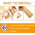 thumbnail image 5 of 24 Pcs Chair Leg Floor Protectors for Hardwood Floors Silicone Covers to Protect Wood Tile Floors Scratches Felt Pads Furniture Leg Caps No Noise (Fit:0.5"-0.89"), 5 of 12