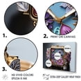 thumbnail image 3 of Designart "Whimsical Watches In Popart Garden" Pop Art Floater Framed Canvas Wall Art, 3 of 5