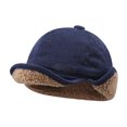 thumbnail image 2 of Winter Hat with Ear Flaps - Thickened Polyester Fiber for Cold Weather Protection Windproof Cap for Outdoor Activities Lightweight, Navy, JKODE, 2 of 9