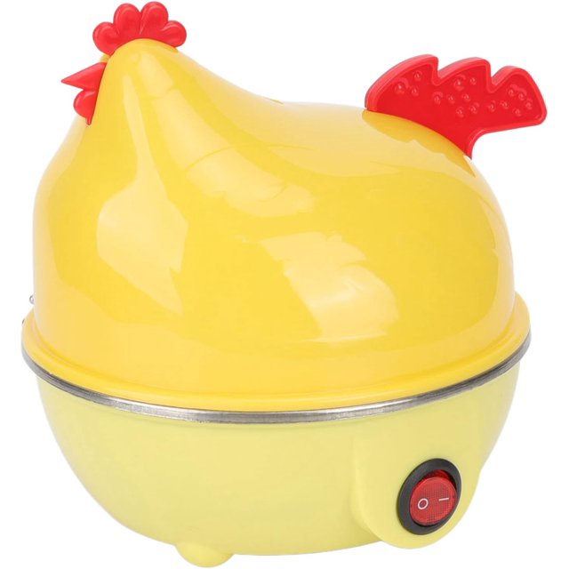 Yazoeia Electric Egg Cooker Multifunction Chicken Shape Rapid Egg Boiler 7 Egg Capacity Automatic Shut Off Mini Breakfast Machine (EU Plug 220V) CJC912-105978