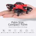 thumbnail image 2 of IWMango JJRC H56 Mini Drone RC de Poche 2.4Ghz Geste Infrarouge Jouet Avion à Induction (Rouge), 2 of 14