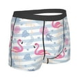 thumbnail image 3 of Haiem Flamingo and Pineapple Men's Boxer Briefs, Every Day Comfort Stretch Cotton Moisture-Wicking Underwear-Large, 3 of 9