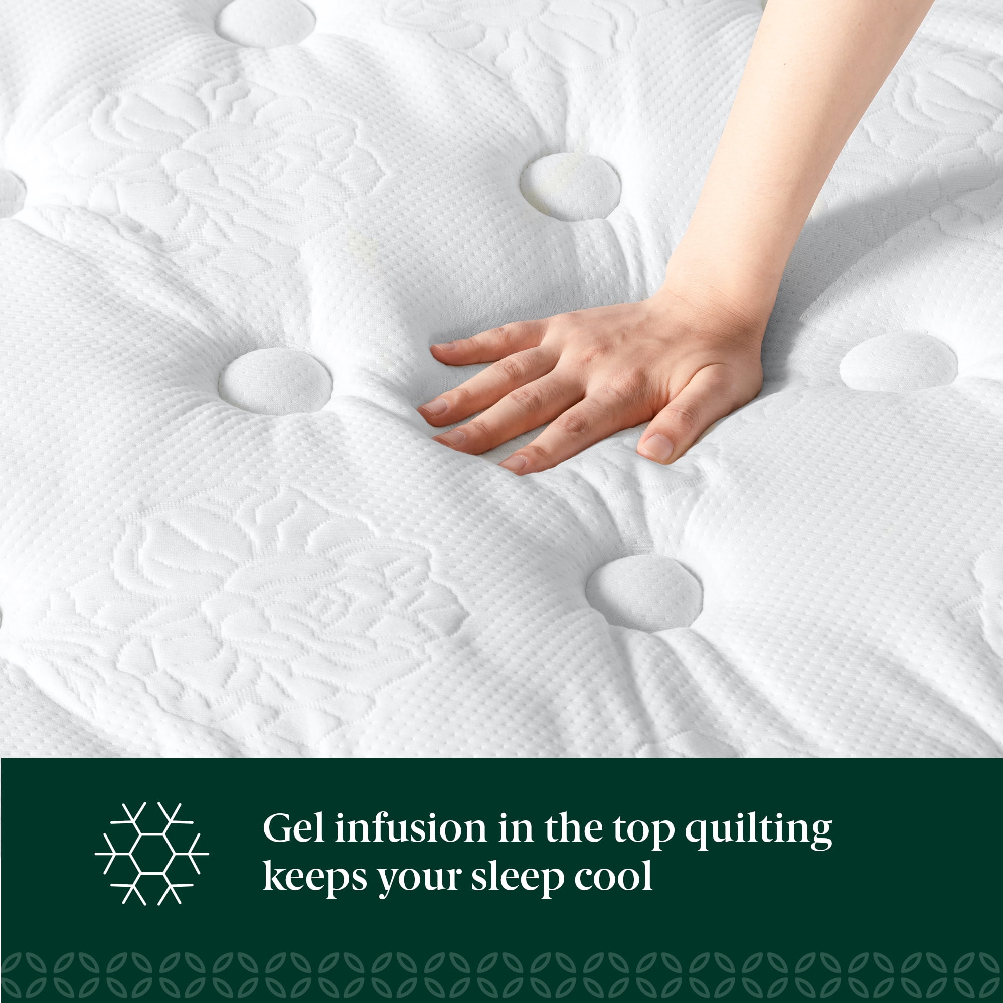 Zinus Comfort Support 12" Full Cooling Gel Hybrid Mattress with Pocket Springs