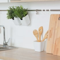 HEATSHAKING 6Pcs White Plastic S Hooks for Hanging and Organizing Kitchen Utensils and Pots